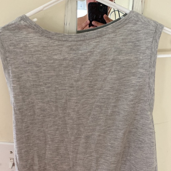 NWOT Llbean cotton blend tank in Grey Heather - Picture 4 of 5